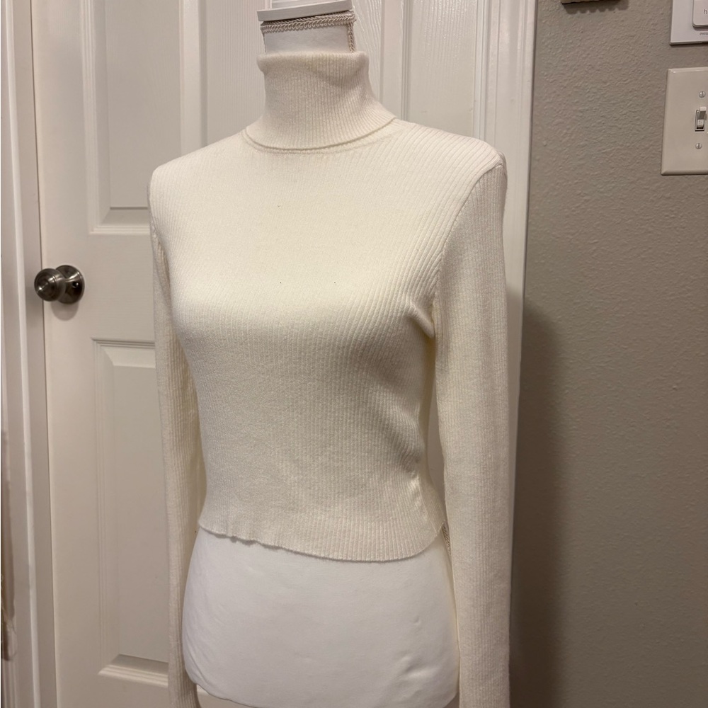 Mavi Cream Turtleneck Sweater